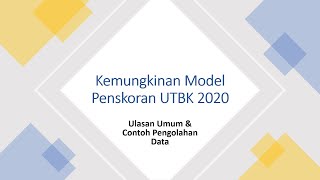 Sistem Penilaian UTBK 2020 Berikut ini Penjelasan Lengkap IRT amp Contohnya [upl. by Aisorbma75]