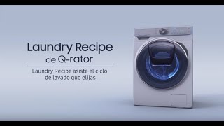 Lavadora QuickDrive ™ ciclo óptimo con QRator recipe│Samsung [upl. by Ahsoet]