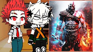 Сlass 1A react to Deku as Kratos  Gacha React  God Of War [upl. by Akili]