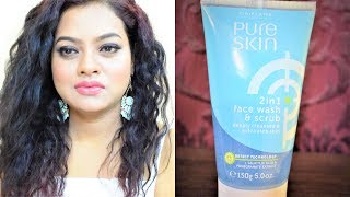 Oriflame Pure Skin 2in1 Face Wash and Scrub Review [upl. by Osswald]