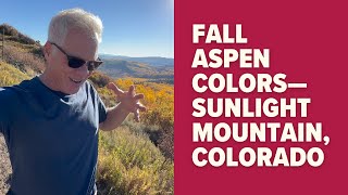 Fall Aspen Colors Sunlight Mountain Glenwood Springs Colorado [upl. by Aronaele]