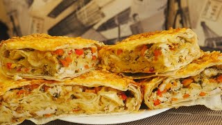 Рваный пирог из лаваша с курицей [upl. by Reine]