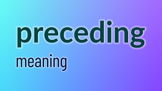 Preceding  54 English Vocabulary Flashcards [upl. by Ianteen]