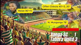 HAYA HAPA MAGOLI WALIYOFUNGWA YANGA NA TABORA UNITED [upl. by Serdna]