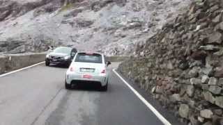 Stelvio Pass  Fiat Abarth 500 Esseesse pt1 Up [upl. by Vona]