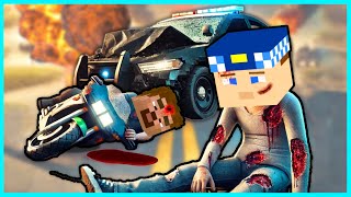 KEREM KOMİSER VE FAKİR TRAFİK KAZASI GEÇİRDİ 😱  Minecraft ZENGİN FAKİR HAYATI [upl. by Atteynad476]