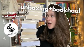 największy unboxing książek  praca w wydawnictwie 60 nowych książek📝☕️ [upl. by Doubler81]