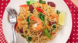 Pancit Canton Recipe  Filipino Egg Noodle StirFry  Pais Kitchen [upl. by Alita]