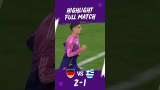 Germany vs Greece Match Highlights germany europe fifa youtubeshorts [upl. by Yendis766]