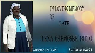 In Loving Memory of the late Lena Chemosbei Rutto Kilibwoni Nandi County [upl. by Eelyac]