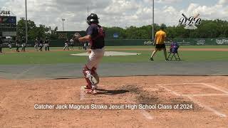 Catcher Jack Magnus Strake Jesuit High School Class of 2024 [upl. by Kcirderfla]