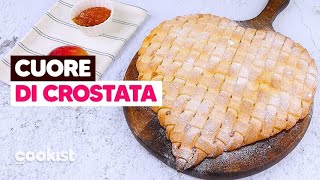 Crostata di mela a forma di cuore perfetta da preparare a San Valentino [upl. by Jonis644]