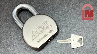 ACE A527 Round Body Padlock Picked [upl. by Annis]