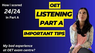 OET Listening Part A Top Tips for Scoring an AGrade in OET listening [upl. by Aveneg793]