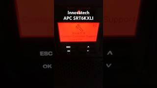 apc srt6kxli error P11 contact provider [upl. by Mccall864]