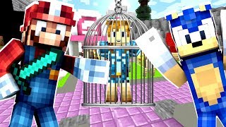 Smash Bros Minecraft  Mario Betrays Sonic And Saves Link 13 [upl. by Angus]