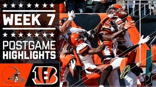 Browns vs Bengals  NFL Week 7 Game Highlights [upl. by Balf348]