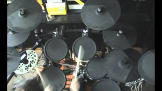 Millenium MPS600  Alesis Trigger IO with additional cymbal pads [upl. by Eilarol]