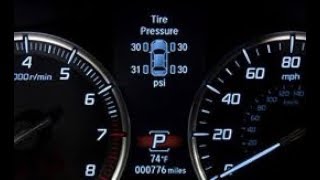 Sistema de monitoreo de presion en llantas Tire pressure monitoring system en Acura TLX 2019 RA [upl. by Myers60]