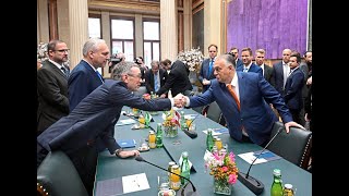 Ungarns Premier Orbán traf Kickl und Rosenkranz in Wien [upl. by Aiciram]