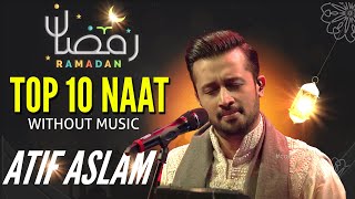 Top 10  Atif Aslam Naat  Urdu Lyrics  Ai Cover  Naat Sharif 2024 [upl. by Tommy268]