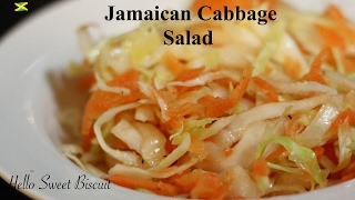 Jamaican Cabbage Salad  Hello Sweet Biscuit [upl. by Noiztneb656]