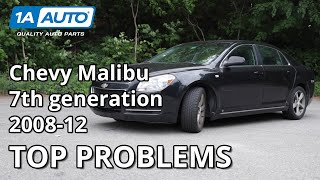 Top 5 Problems Chevy Malibu Sedan 7th Generation 20082012 [upl. by Acinomed]