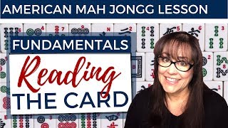 American Mah Jongg Lesson Fundamentals 5 Reading the Card mock card [upl. by Cannice]