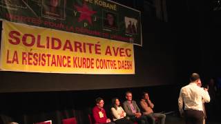 Paris Meeting Kobane avec NARIN AFRIN [upl. by Aivilo807]