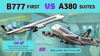 Is Singapore Airlines B777 first class better than A380 suites [upl. by Ariad204]