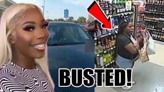 TaKiya Young BUSTED on video STEALING liquor at Krogers before getting SHOT by police Watch this [upl. by Earvin]