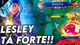 O MAIOR DANO REAL DO JOGO  LESLEY GAMEPLAY  Mobile Legends [upl. by Zilef614]