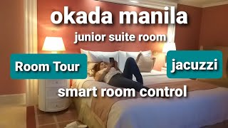 OKADA MANILA ROOM TOUR best luxury experience ever Junior Suite Room [upl. by Silrac]