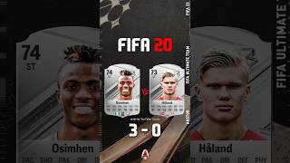 OSIMHEN VS HAALAND FIFA EVOLUTION eafc24 fifa football shorts austor [upl. by Aicargatla]