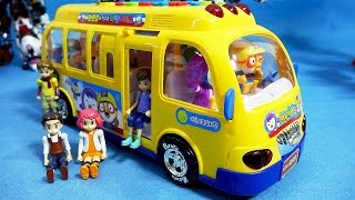 Pororo bus 뽀로로 버스 친구들과 카봇 또봇 카 장난감 Pororo bus amp Tobot toys [upl. by Leyameg]