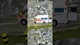 Truck accident in hill road 🛣️shortvideos ambulance driver viralvideos shortsfeed ets2shorts [upl. by Ebneter522]