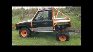 ted and alexs landrover discovery pick up off road build 2012 [upl. by Llerot]