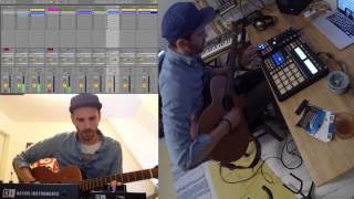 Ableton Live mix with guitar X1  Machine  fimbim [upl. by Odraboel116]