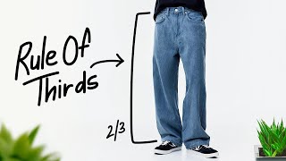 baggy pants are ruining your look how to fix it fast [upl. by Gerk]