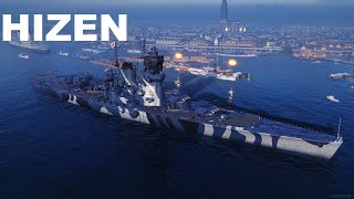 New Japanese Battleship  Hizen  World of Warships Legends [upl. by Atterys]