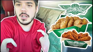 WingStop Mukbang with NO HANDS [upl. by Eirdua587]