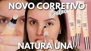 TESTEI o NOVO CORRETIVO da NATURA  Cushion Nude Me [upl. by Yslek198]