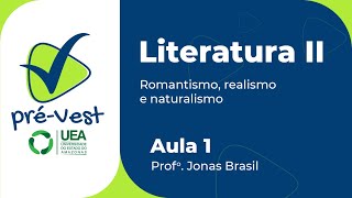 LITERATURA  LIT2  AULA 1 ROMANTISMO REALISMO E NATURALISMO [upl. by Anot900]