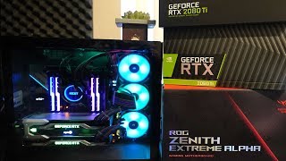 New Insane Threadripper 2950X Gaming PC Build RTX 2080TI SLI [upl. by Eissolf]