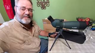 SVBONY SV28 Spotting Scopes with TripodHunting2575x70AngledRange Shooting Scope By KVUSMC [upl. by Hendry]