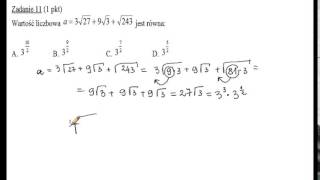 Zadanie 11 Matura z matematyki listopad 2014r Operon [upl. by Sidman684]