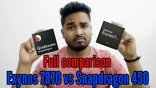 Snapdragon 450 VS Exynos 7870  Full Comparison [upl. by Llertak700]