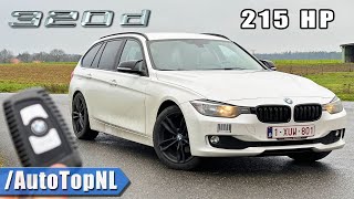 BMW 320d F31 215HP REVIEW on AUTOBAHN NO SPEED LIMIT by AutoTopNL [upl. by Janet]