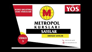 YÖS  Sayılar  Ardışık Sayılar  Video 5 [upl. by Anoit]