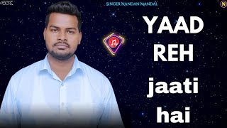 Yaad Reh Jaati Hai Dard Gam Song Hindi Trending Song Music Video Viral Hit  Singer Nandan Mandal [upl. by Kym667]